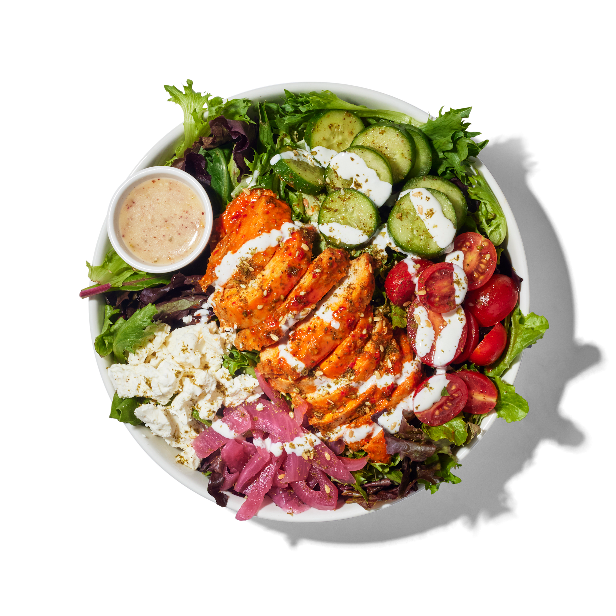 Hot Honey Harissa Chicken Salad