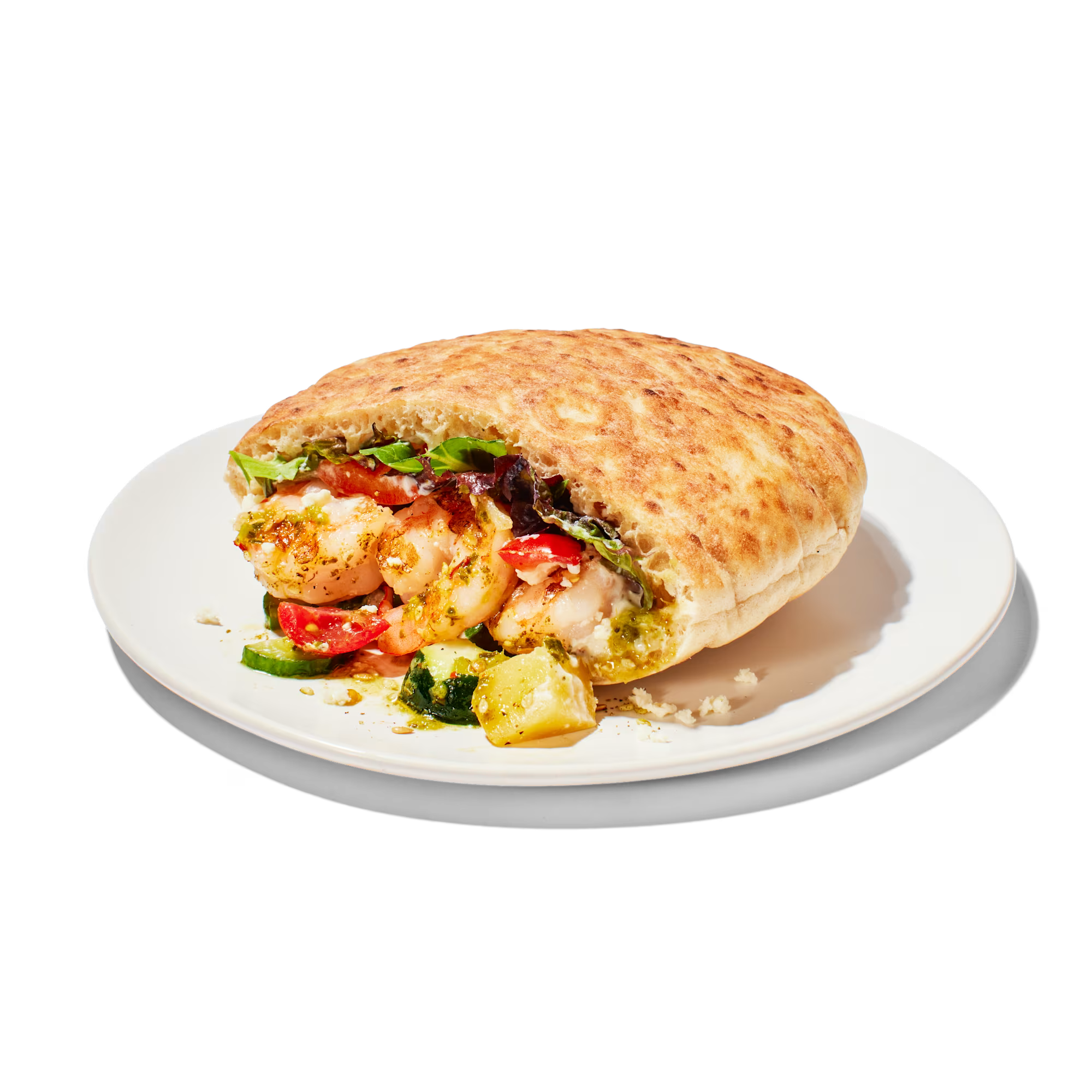 Citrus Grilled Shrimp Pita
